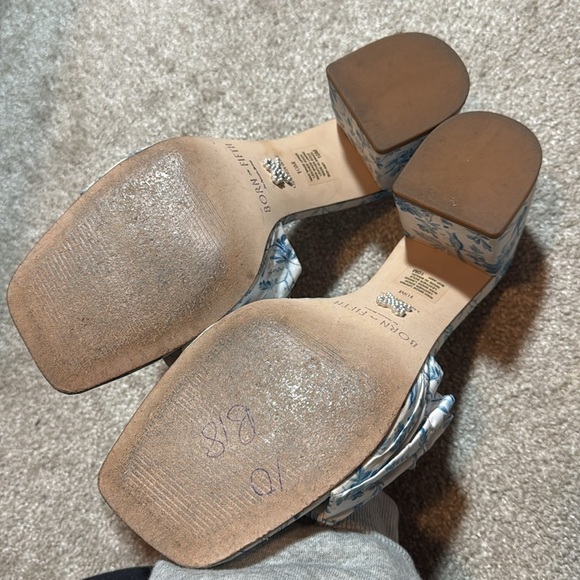 Antonio Melani Born on Fifth Amy Bird Pleated Leather Dress Sandals - Picture 6 of 13